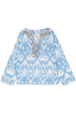DOUUOD KIDS Bestickte Bluse
