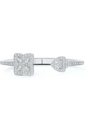 De Beers 18kt Enchanted Lotus Weißgoldarmreif mit Diamanten