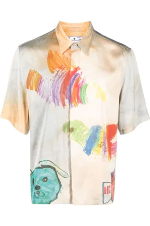 OFF-WHITE Hemd mit Cartoon-Print