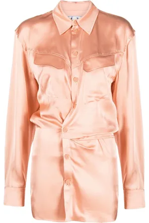 OFF-WHITE Drapiertes Hemdkleid