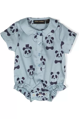 Mini Rodini Baby Bodys - Body mit Panda-Print