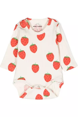 Mini Rodini Baby Bodys - Body mit Erdbeeren-Print