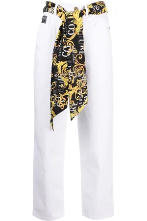 VERSACE Gerade Jeans mit Schaldetail