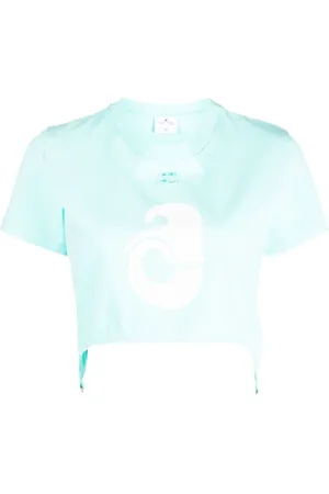 Courrèges Cropped-Top im Strumpfhalter-Look