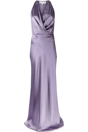 Michelle Mason Drapiertes Neckholder-Kleid