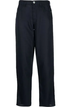 Emporio Armani Straight-Leg-Hose aus Leinen