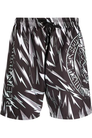 Philipp Plein Badeshorts mit Blitz-Print