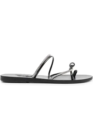 Ancient Greek Sandals Pantoletten mit Kristallen