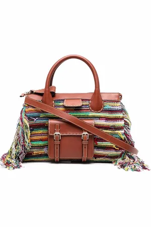 Chloé Gewebter Shopper mit Fransen