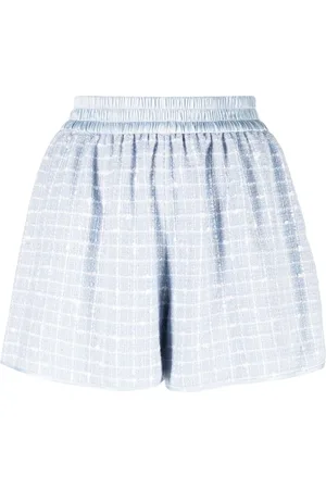 Emporio Armani Bouclé-Shorts mit Raffung