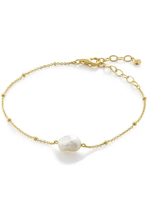 Monica Vinader Nura Armband mit Perlen