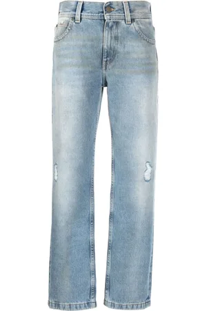 Palm Angels Gerade Jeans im Distressed-Look