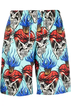 Philipp Plein Love Tattoo Shorts aus Seide