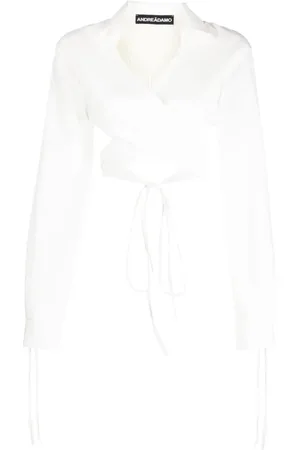 ANDREADAMO Bluse mit Bindegürtel