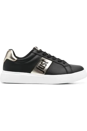 Roberto Cavalli Sneakers mit Metallic-Streifen