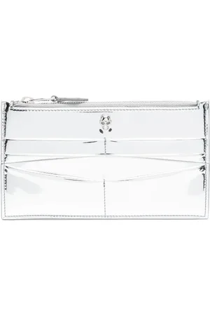 Alexander McQueen Metallisches Kartenetui