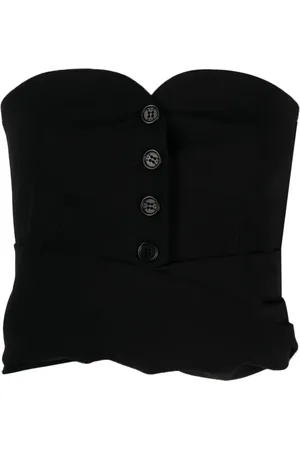 Serafini Schulterfreies Cropped-Top
