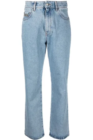 GCDS High-Waist-Jeans mit geradem Bein