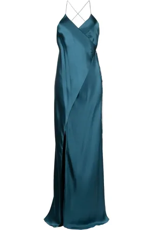 Michelle Mason Abendkleid mit drapiertem Ausschnitt
