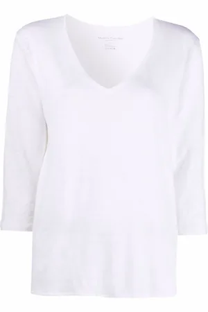 Majestic Langarmshirt mit V-Ausschnitt