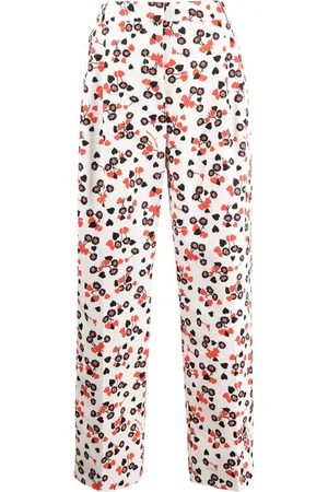 Moschino Taillenhose mit Blumen-Print