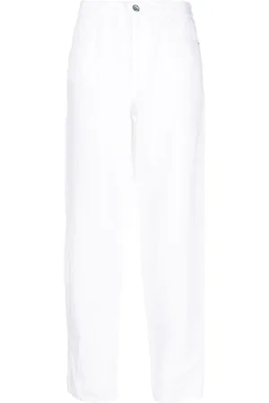 Emporio Armani Straight-Leg-Hose aus Leinen