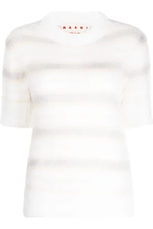 Marni T-Shirt aus gebürstetem Mohär