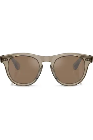 Oliver Peoples Rorke Sonnenbrille mit rundem Gestell
