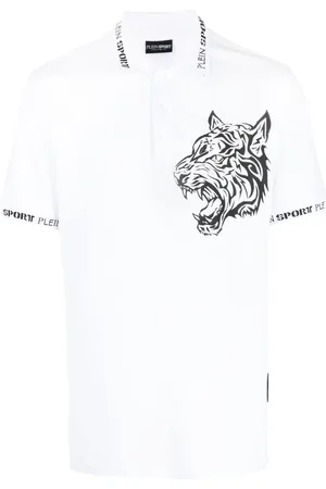 Philipp Plein Poloshirt mit Tiger-Print