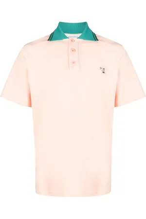 Maison Kitsuné Poloshirt aus Pikee mit Logo