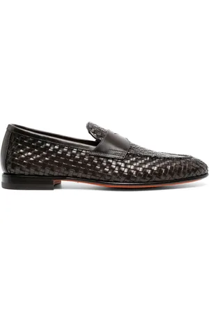 santoni Loafer mit Webmuster