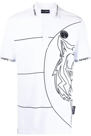 Philipp Plein Poloshirt mit Tiger-Print