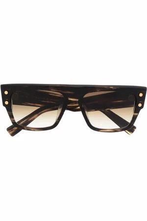 Balmain Eckige Sonnenbrille in Schildpattoptik