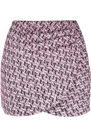 Alessandra Rich Gewickelter Tweed-Minirock