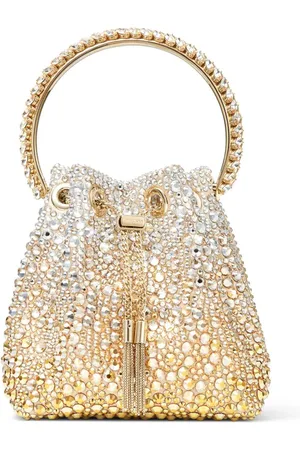 Jimmy Choo Bon Bon Beuteltasche mit Kristallen