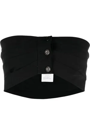 Serafini Cropped-Top mit Knöpfen