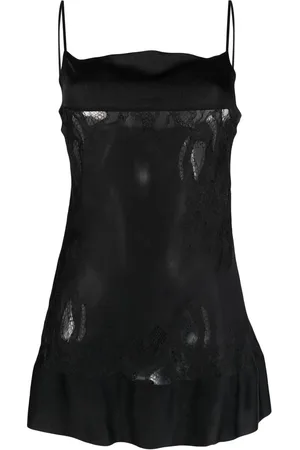 CARINE GILSON Babydoll-Kleid mit Spitzeneinsatz