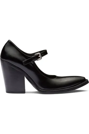 Prada Pumps aus gebürstetem Leder 95mm