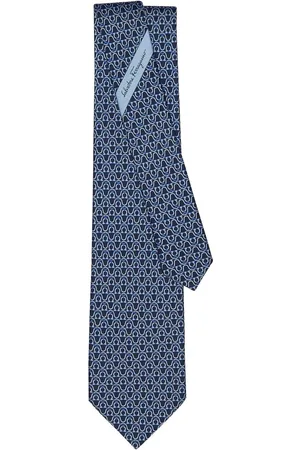 Salvatore Ferragamo Seidenkrawatte mit Gancini-Print