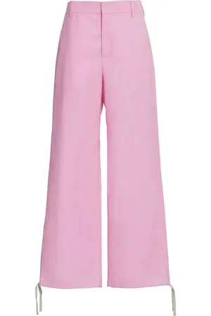Marni Gerade Hose mit Logo-Stickerei