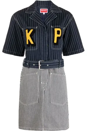 Kenzo Gestreiftes Hemdkleid