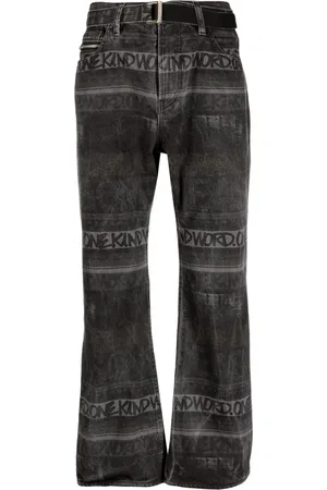SACAI Jeans mit Logo-Muster