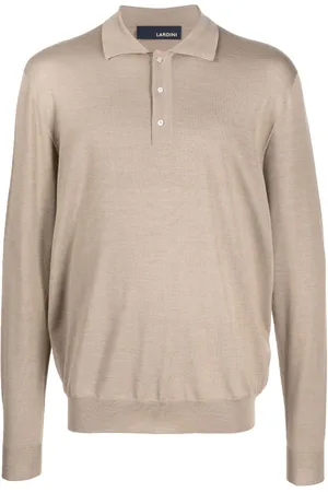 LARDINI Gestricktes Poloshirt