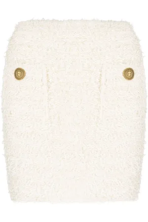 Balmain Hoch sitzender Bleistiftrock