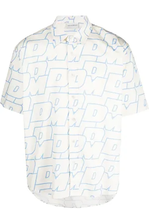 Drôle de Monsieur Hemd mit Monogrammmuster