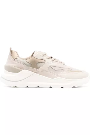 D.A.T.E. Damen Sneakers - Sneakers mit Kontrasteinsätzen