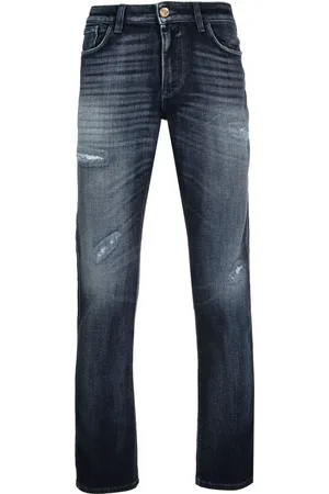 Emporio Armani Ausgeblichene Straight-Leg-Jeans