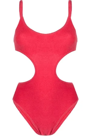 The Attico Frottee-Badeanzug mit Cut-Out