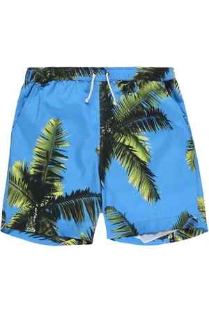 BLUE SKY INN Badeshorts mit Palmen-Print