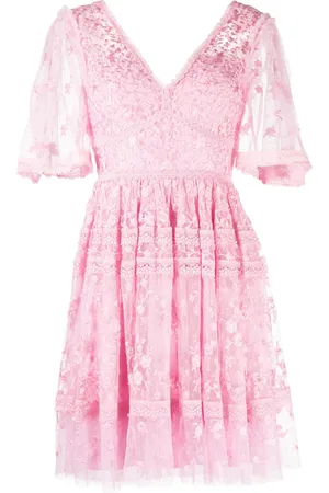 Needle & Thread Minikleid mit Spitze
